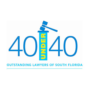 40 under 40 Badge - Outstanding Lawyers of South Florida