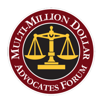 Multi-million dollar advocates forum badge